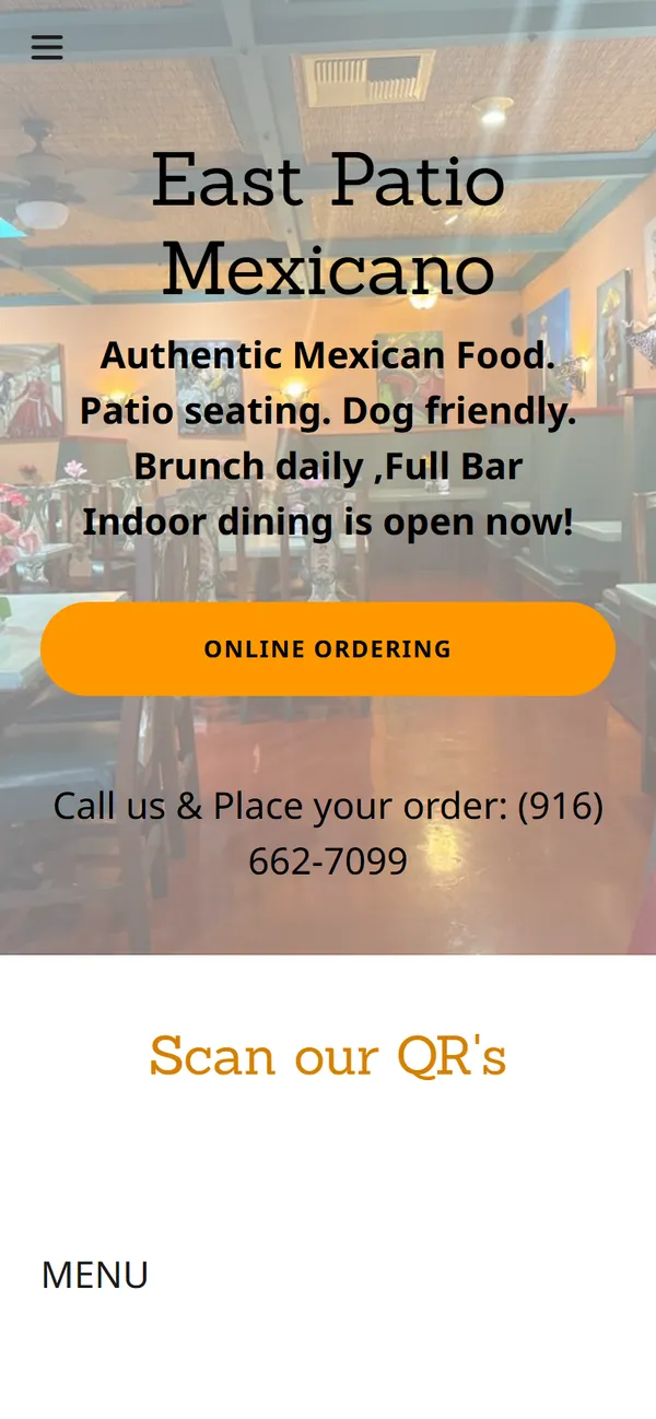 Old site on a phone.